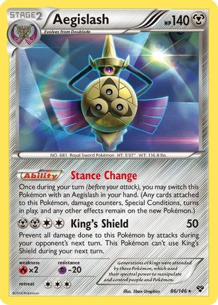 Aegislash 086/146 - XY Base Set Holofoil - for just $0.50! 