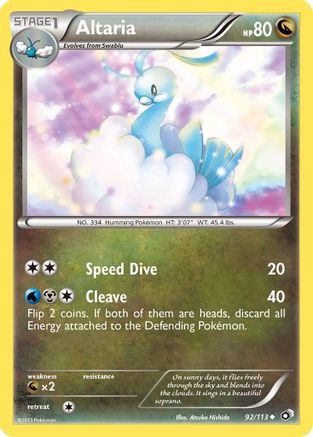Altaria 092/113 - Legendary Treasures - for just $0.28! 