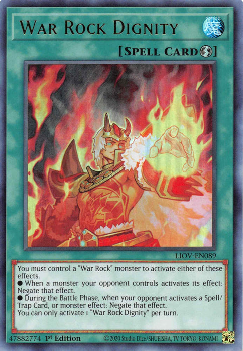 War Rock Dignity [LIOV-EN089] Ultra Rare - for just $0.20! 