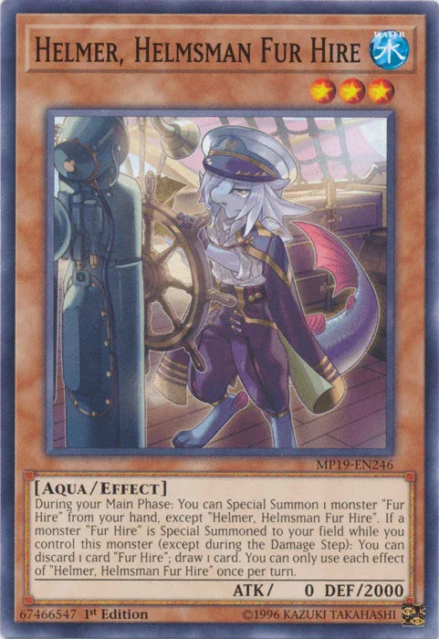 Helmer, Helmsman Fur Hire [MP19-EN246] Common - for just $0.10! 
