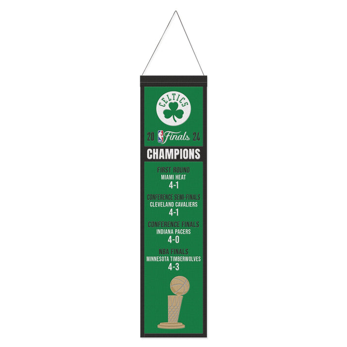 Boston Celtics 2024 NBA Champions 8" x 32" Wool Banner - for just $44.99! 
