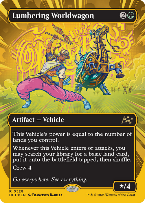 Lumbering Worldwagon (DFT-528) - Aetherdrift (Borderless) Foil - for just $2.08! 