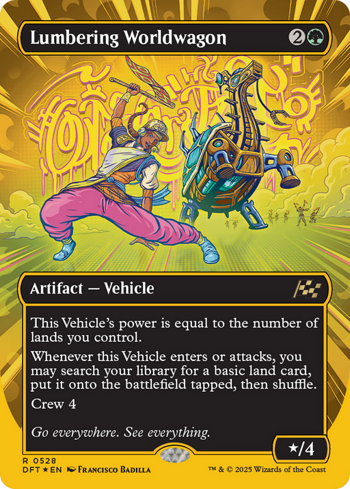 Lumbering Worldwagon (DFT-528) - Aetherdrift (Borderless) Foil - for just $2.14! 