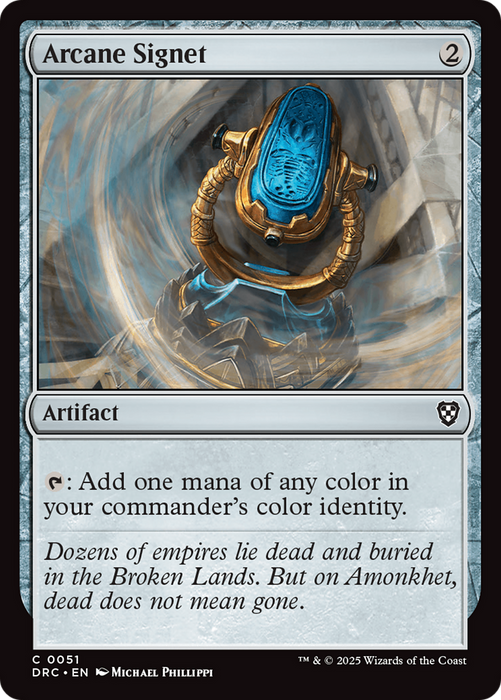 Arcane Signet (DRC-051) - Commander: Aetherdrift - for just $0.13! 