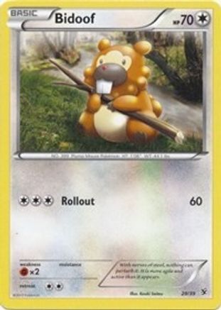Bidoof 029/39 - Kalos Starter Set - for just $1.33! 