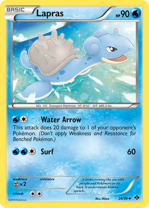 Lapras (26/99) [Black & White: Next Destinies] - for just $0.45! 