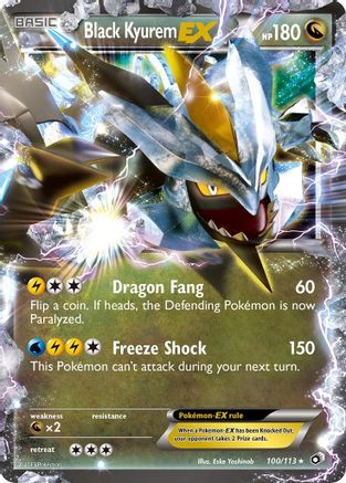 Black Kyurem EX 100/113 - Legendary Treasures Holofoil - for just $1.80! 