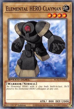 Elemental HERO Clayman [SGX1-ENA03] Common - for just $0.15! 