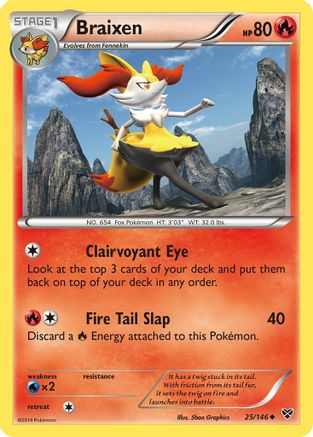 Braixen 025/146 - XY Base Set - for just $0.18! 