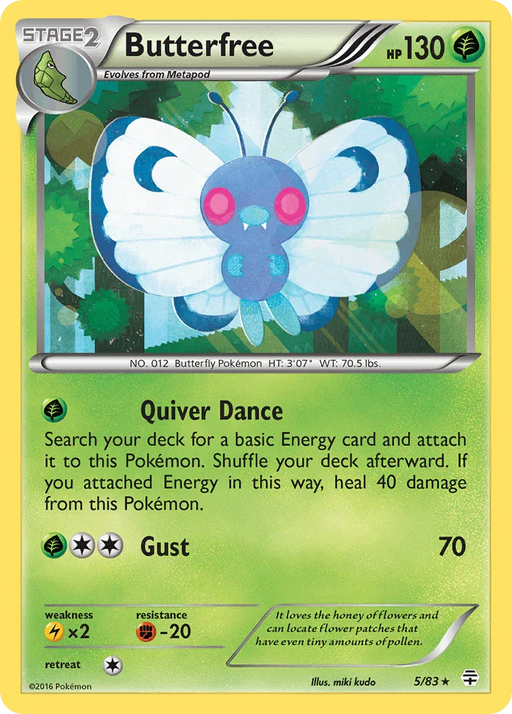 Butterfree (5/83) [XY: Generations] - for just $1.50! 
