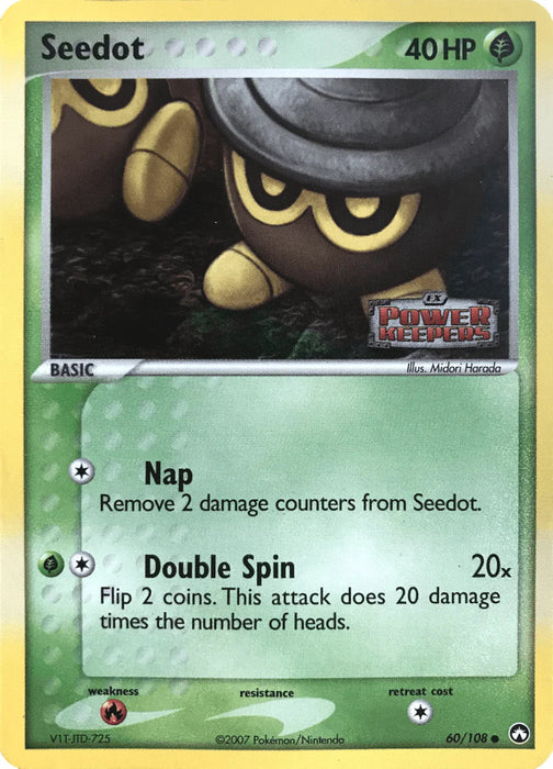 Seedot (60/108) (Stamped) [EX: Power Keepers] - for just $0.80! 