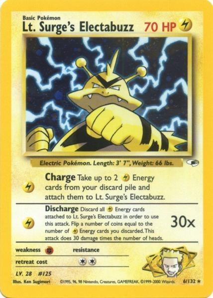 Lt. Surge's Electabuzz (6/132) [Gym Heroes Unlimited] - for just $15! 