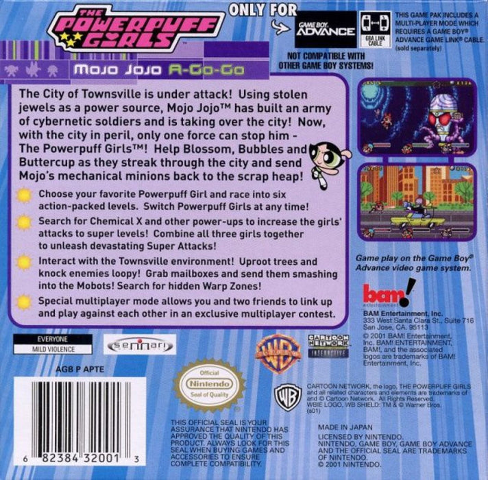 Powerpuff Girls: Mojo Jojo-A-Gogo – Game Boy Advance (GBA) - for just $0! 