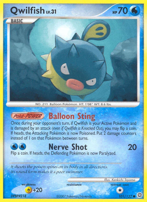 Qwilfish (101/132) [Diamond & Pearl: Secret Wonders] - for just $0.15! 