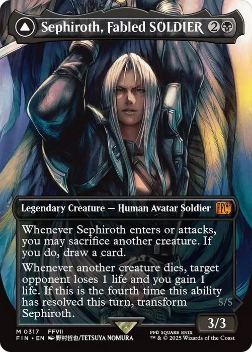 Sephiroth, Fabled SOLDIER (Borderless) (0317) (FIN-317) - FINAL FANTASY (Borderless) Foil - for just $40.74! 