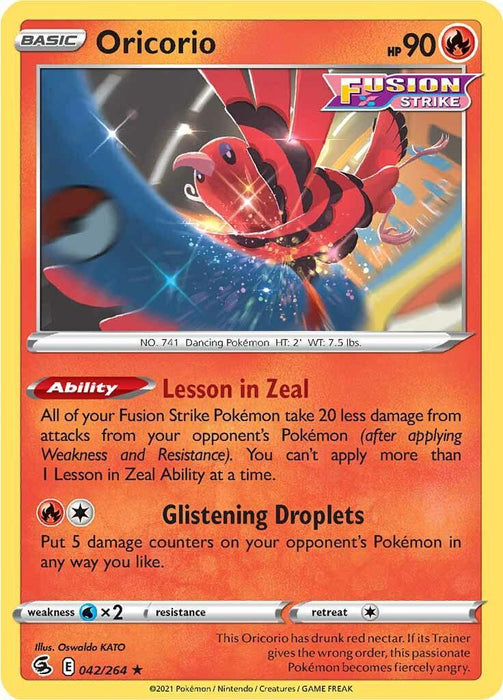 Oricorio (042/264) [Sword & Shield: Fusion Strike] - for just $0.10! 