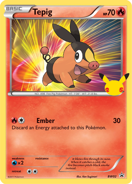 Tepig (BW02) [First Partner Pack] - for just $0.55! 