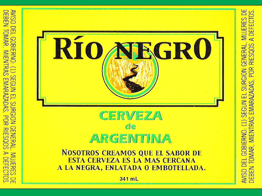 Vintage Beer Rio Negr0 Bottle Single Self Adhesive Label - License and Royalty Free for Film Use - for just $3! 