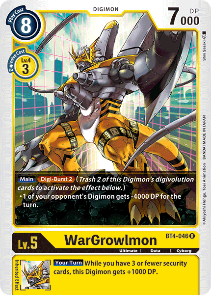 WarGrowlmon [BT4-046] [Great Legend] - Just $0.09! Shop now at Retro Gaming of Denver