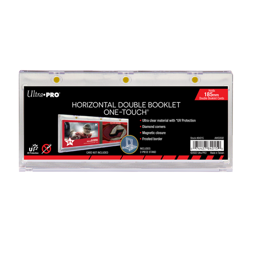 185mm Double Booklet Card UV ONE-TOUCH® Magnetic Holder - for just $14.99! 