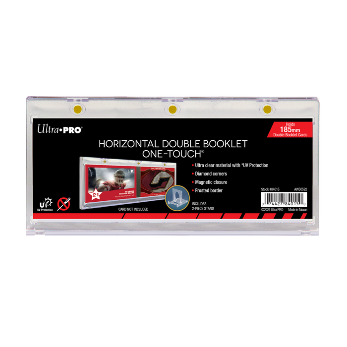 185mm Double Booklet Card UV ONE-TOUCH® Magnetic Holder - for just $14.99! 