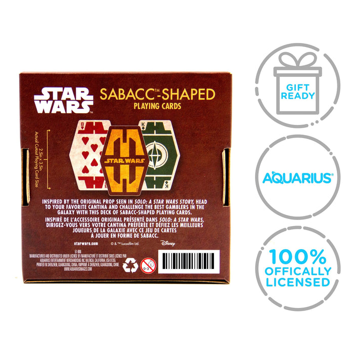 Aquarius Playing Cards: Star Wars - Sabacc Shaped Cards - for just $8.99! 