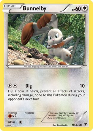 Bunnelby 111/146 - XY Base Set - for just $0.05! 