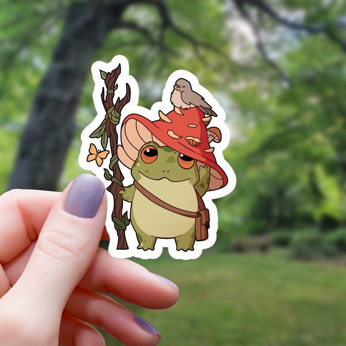 Frog Druid RPG Class Inspired Sticker - 3" - for just $3.50! 