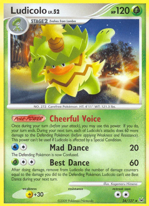 Ludicolo (34/127) [Platinum: Base Set] - for just $0.80! 