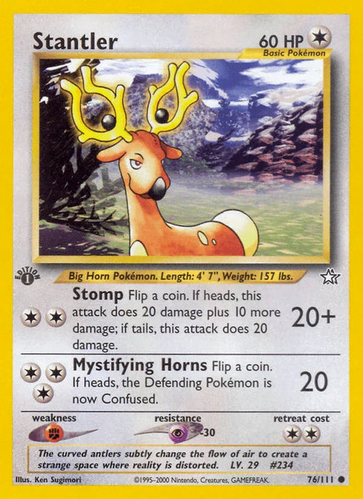 Stantler (76/111) [Neo Genesis 1st Edition] - for just $0.35! 