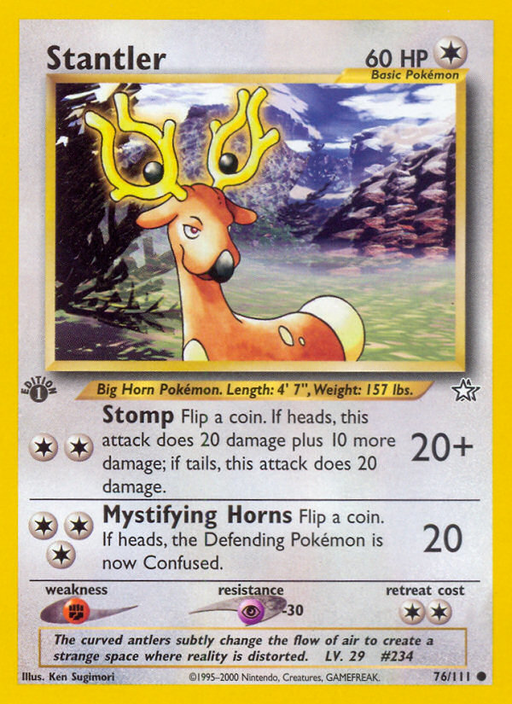 Stantler (76/111) [Neo Genesis 1st Edition] - Just $0.30! Shop now at Retro Gaming of Denver