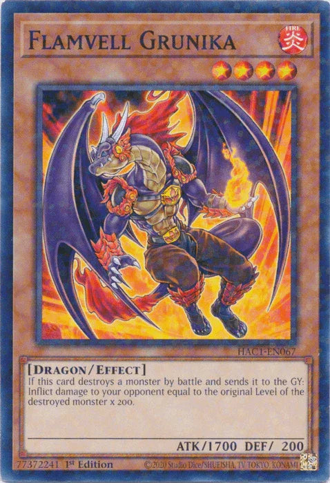 Flamvell Grunika (Duel Terminal) [HAC1-EN067] Common - for just $0.10! 