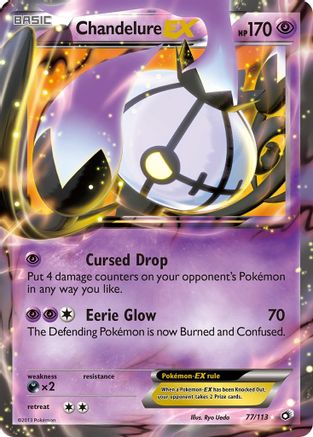Chandelure EX 077/113 - Legendary Treasures Holofoil - for just $4! 