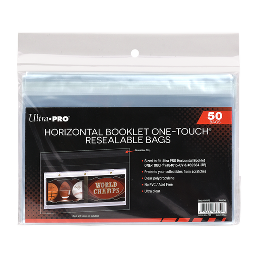 Horizontal Booklet ONE-TOUCH Resealable Bags (50ct) - Just $3.99! Shop now at Retro Gaming of Denver