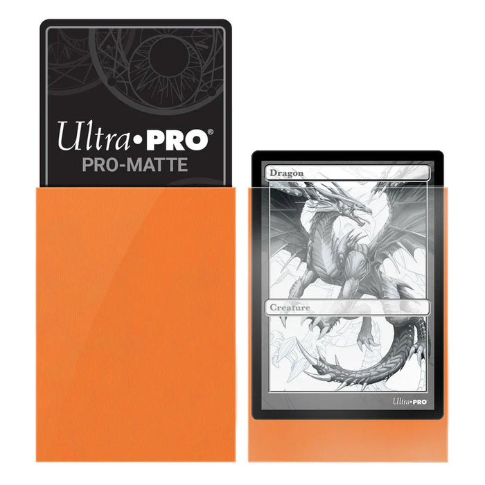 Deck Protector Sleeves: PRO Matte Standard - Orange (100ct) - for just $4.99! 