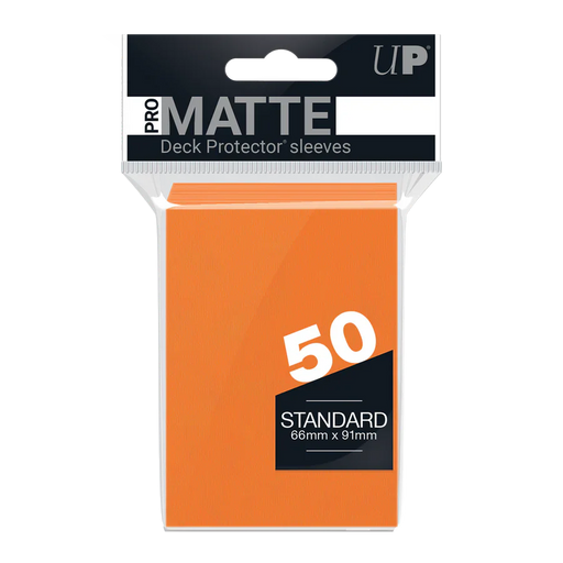 Deck Protector Sleeves: PRO Matte Standard - Orange (100ct) - for just $4.99! 