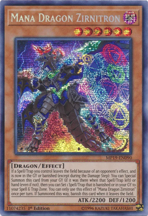 Mana Dragon Zirnitron [MP19-EN090] Prismatic Secret Rare - for just $0.15! 