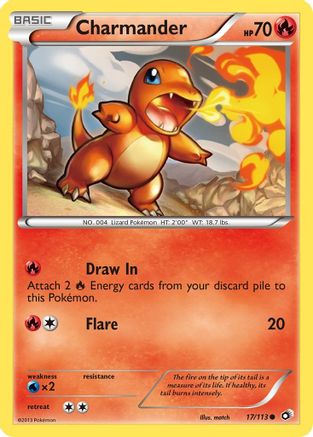 Charmander 017/113 - Legendary Treasures - for just $0.49! 