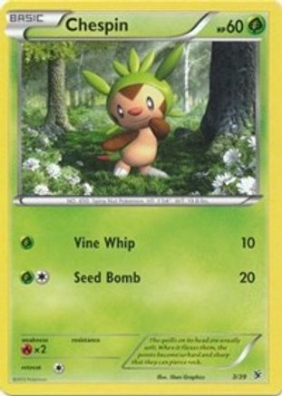 Chespin 003/39 - Kalos Starter Set Holofoil - for just $0.31! 