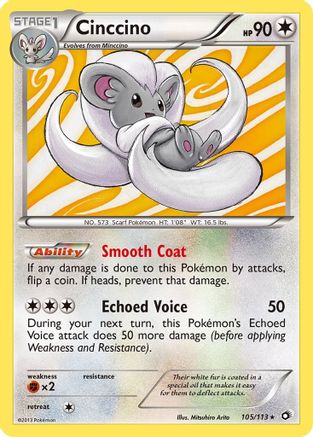 Cinccino 105/113 - Legendary Treasures Holofoil - for just $0.50! 