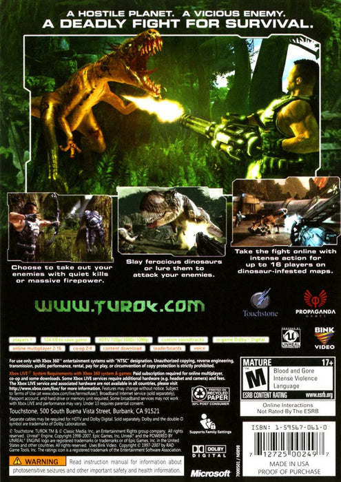 Turok – Xbox 360 (X360) - for just $0! 