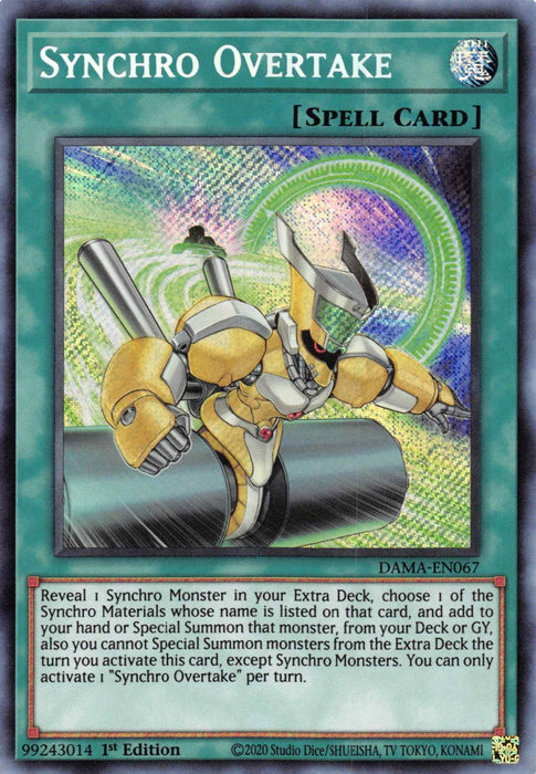 Synchro Overtake [DAMA-EN067] Secret Rare - for just $7.80! 