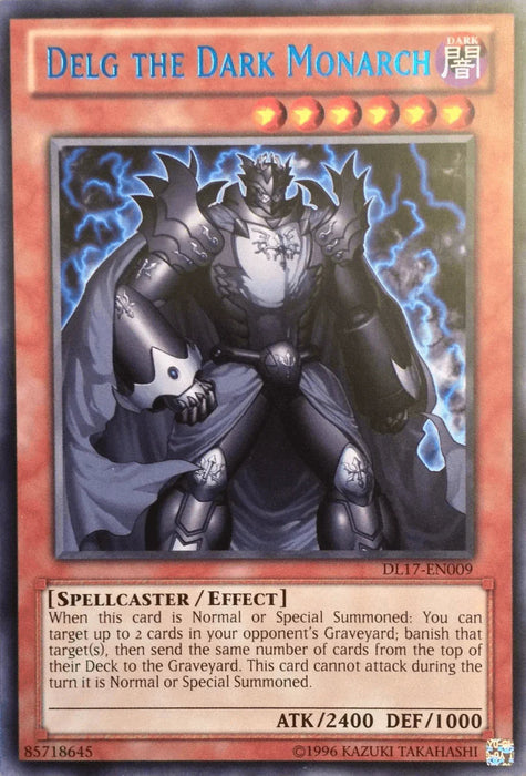 Delg the Dark Monarch (Blue) [DL17-EN009] Rare - for just $3.40! 