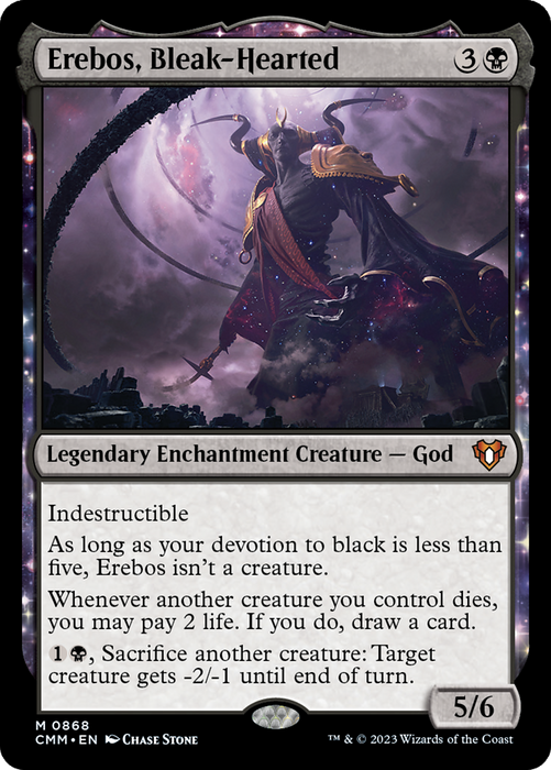 Erebos, Bleak-Hearted (CMM-868) - Commander Masters: (enchantment) - for just $0.56! 