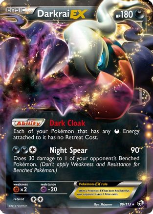 Darkrai EX 088/113 - Legendary Treasures Holofoil - for just $3.56! 
