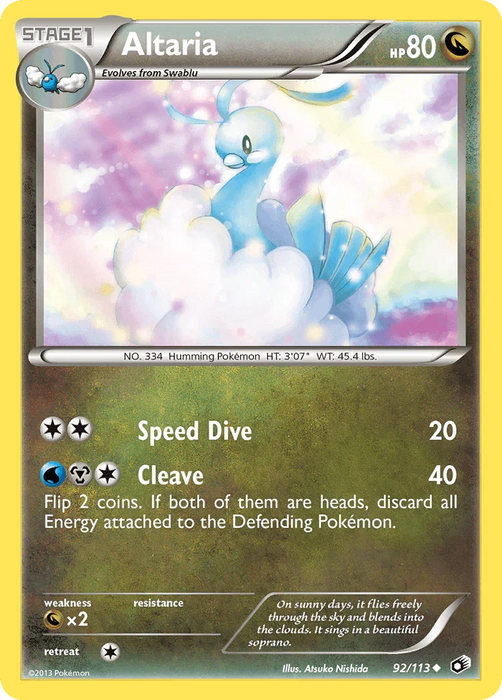 Altaria (92/113) [Black & White: Legendary Treasures] - for just $0.25! 