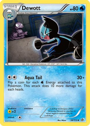 Dewott 038/113 - Legendary Treasures Reverse Holofoil - for just $0.35! 