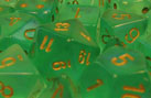 Borealis 2 Polyhedral Light Green/Gold 7-Die Set - Just $10! Shop now at Retro Gaming of Denver