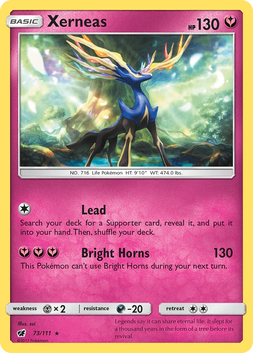Xerneas (73/111) [Sun & Moon: Crimson Invasion] - for just $0.55! 