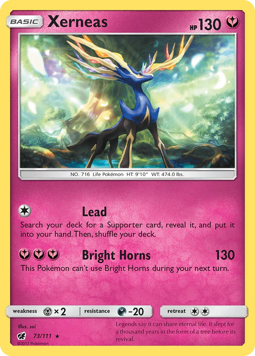 Xerneas (73/111) [Sun & Moon: Crimson Invasion] - for just $0.60! 